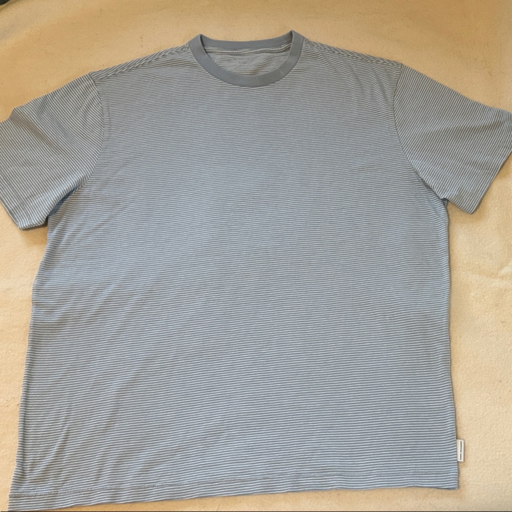 American Eagle Outfitters Blue Striped Men's Shirt